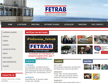 Tablet Screenshot of fetrab.org.br